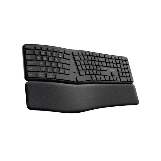 Teclado Trust Keyra Inalámbrico ergonómico multidispositivo