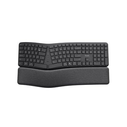 Teclado Trust Keyra Inalámbrico ergonómico multidispositivo