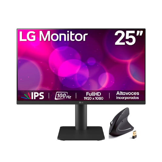 Monitor LG 25MS550 FHD 25" 100Hz altavoces altura ajustable