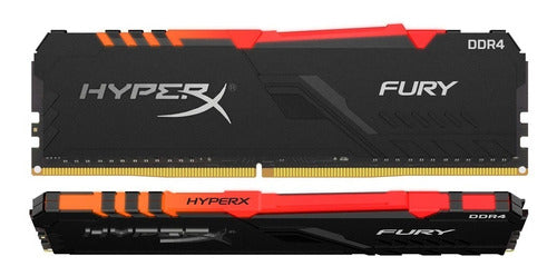 Memoria Ram Gamer 8gb Ddr4 3000 Hyperx Fury Rgb Pc Torre