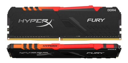 Memoria Ram Gamer 8gb Ddr4 3000 Hyperx Fury Rgb Pc Torre