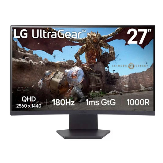 Monitor Curvo Gamer UltraGear LG 27GS60QC QHD 180Hz 1ms 27”