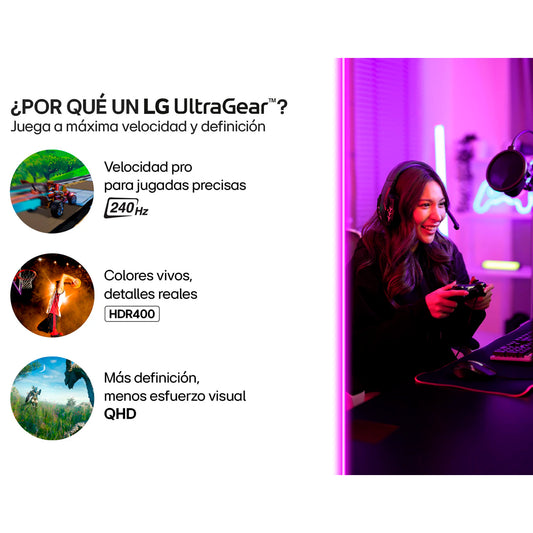 Monitor LG 27GS95QE UltraGear 27 Oled QHD HDR400 240HZ