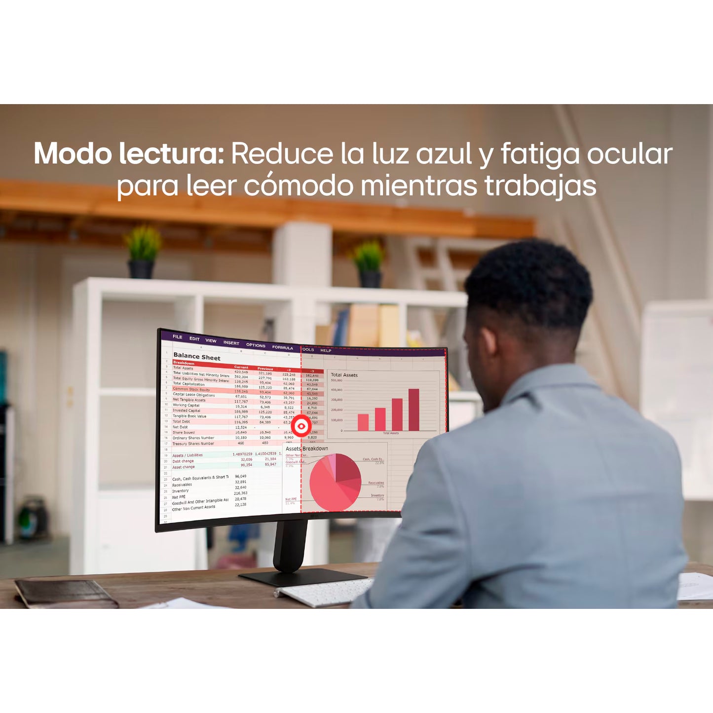 Monitor Curvo LG 27 27U421A-B FHD HDMI USB-C 100Hz