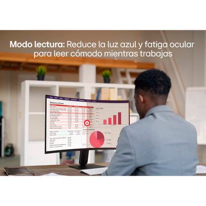 Monitor Curvo LG 27 27U421A-B FHD HDMI USB-C 100Hz
