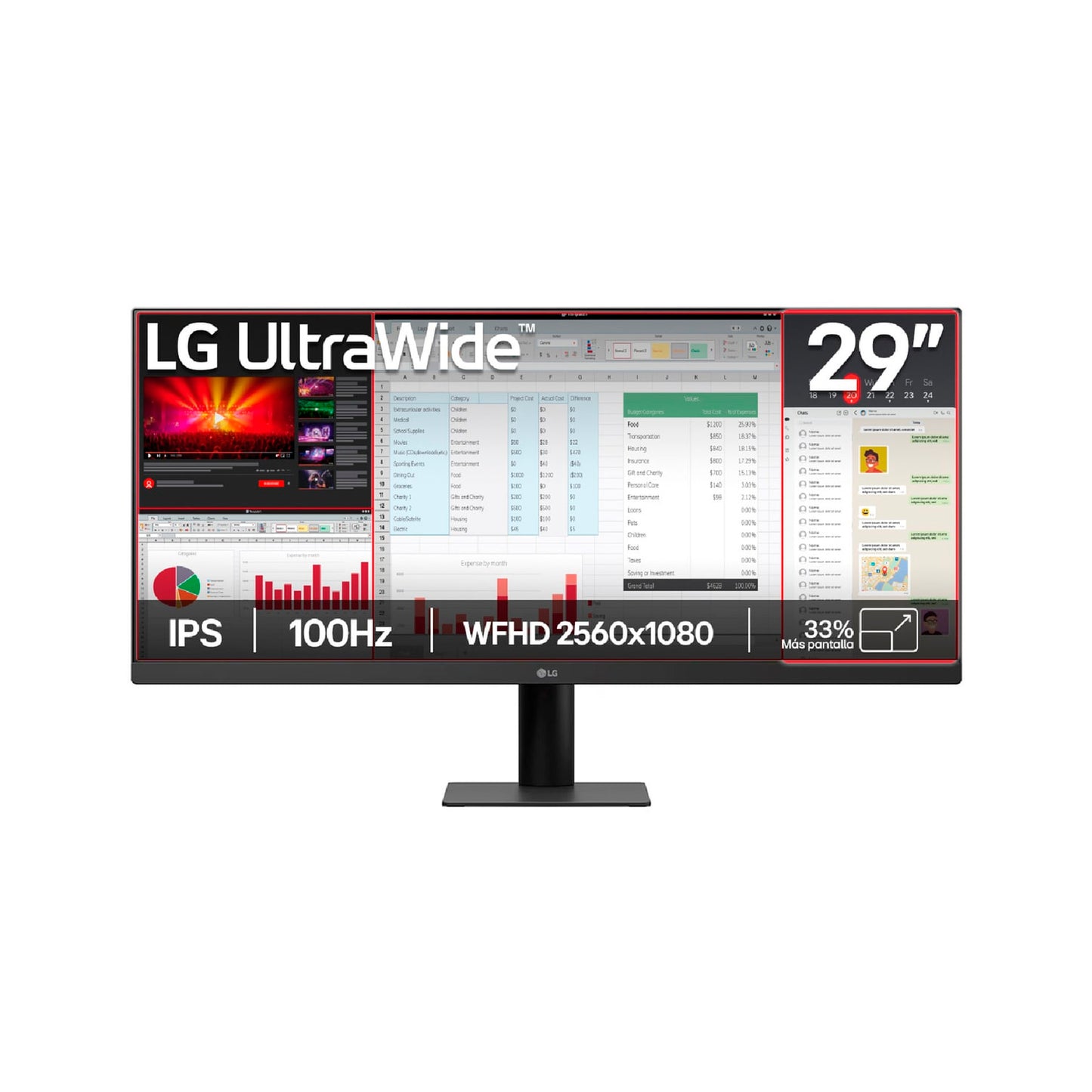 Monitor LG 29U511A UltraWide 29 WFHD IPS 100HZ