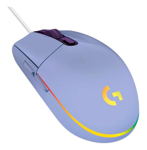 Mouse De Juego Logitech G Series Lightsync G203 Lila
