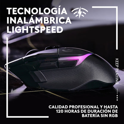 Mouse Gaming Inalámbrico Logitech G502 X Plus LIGHTFORCE