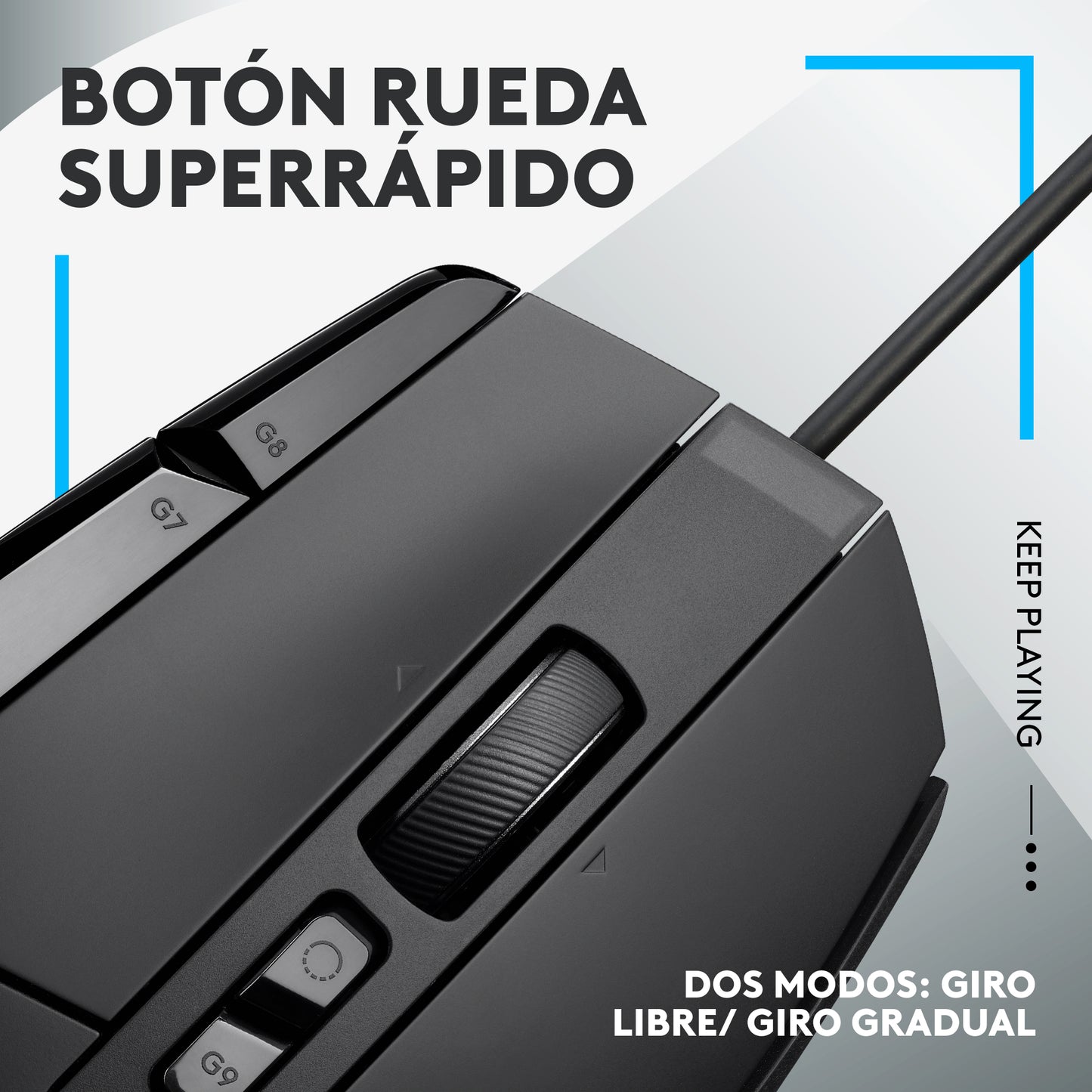 Mouse Gaming Logitech G502 X LIGHTFORCE HERO 25K Negro