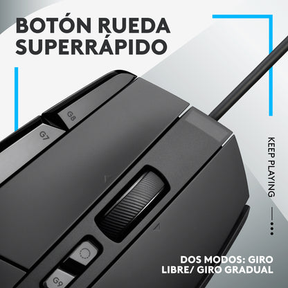 Mouse Gaming Logitech G502 X LIGHTFORCE HERO 25K Negro