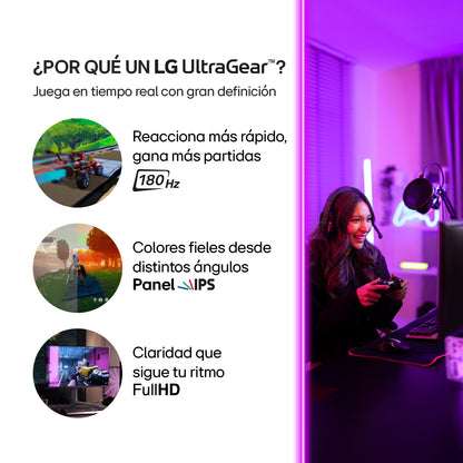 Monitor Gamer LG 24GS65F 24 FHD IPS 180Hz 1ms UltraGear