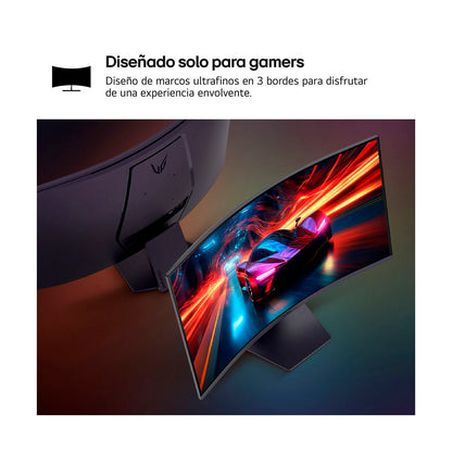 Monitor Gamer UltraGear LG 32” 32GS60QC-B QHD 180Hz 1ms