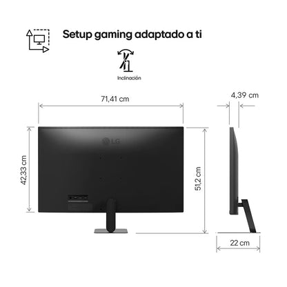 Monitor LG UltraFine 32U701SB-B VA 31.5" UHD 4K WebOs