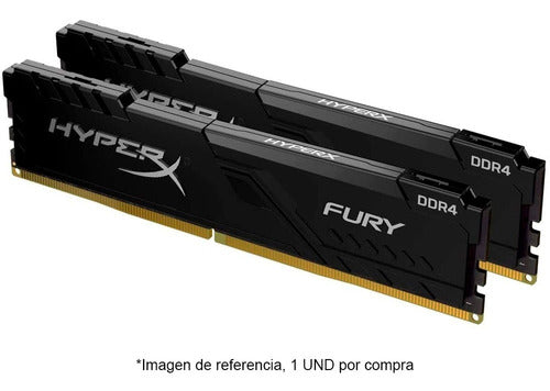Memoria Ram Gamer 16gb Ddr4 2666 Hyperx Fury Black Pc Torre
