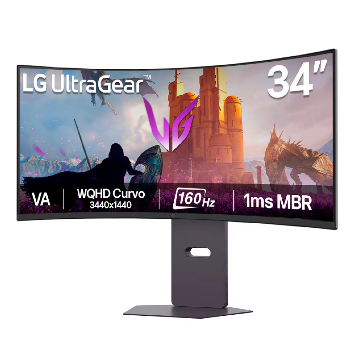 Monitor Gamer LG 34G600A UltraGear Curvo WQHD 34 160Hz 1ms