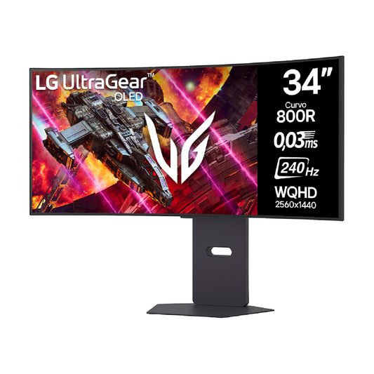 Monitor Curvo Gamer UltraGear LG 34GX900A WQHD 240Hz OLED 34