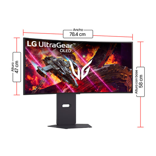 Monitor Curvo Gamer UltraGear LG 34GX900A WQHD 240Hz OLED 34