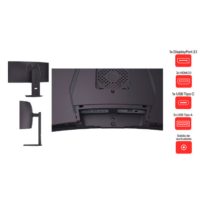 Monitor Curvo Gamer UltraGear LG 34GX900A WQHD 240Hz OLED 34