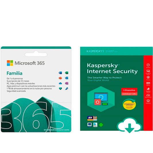 Office 365 Family 6 Usuario+ Internet Security 1año