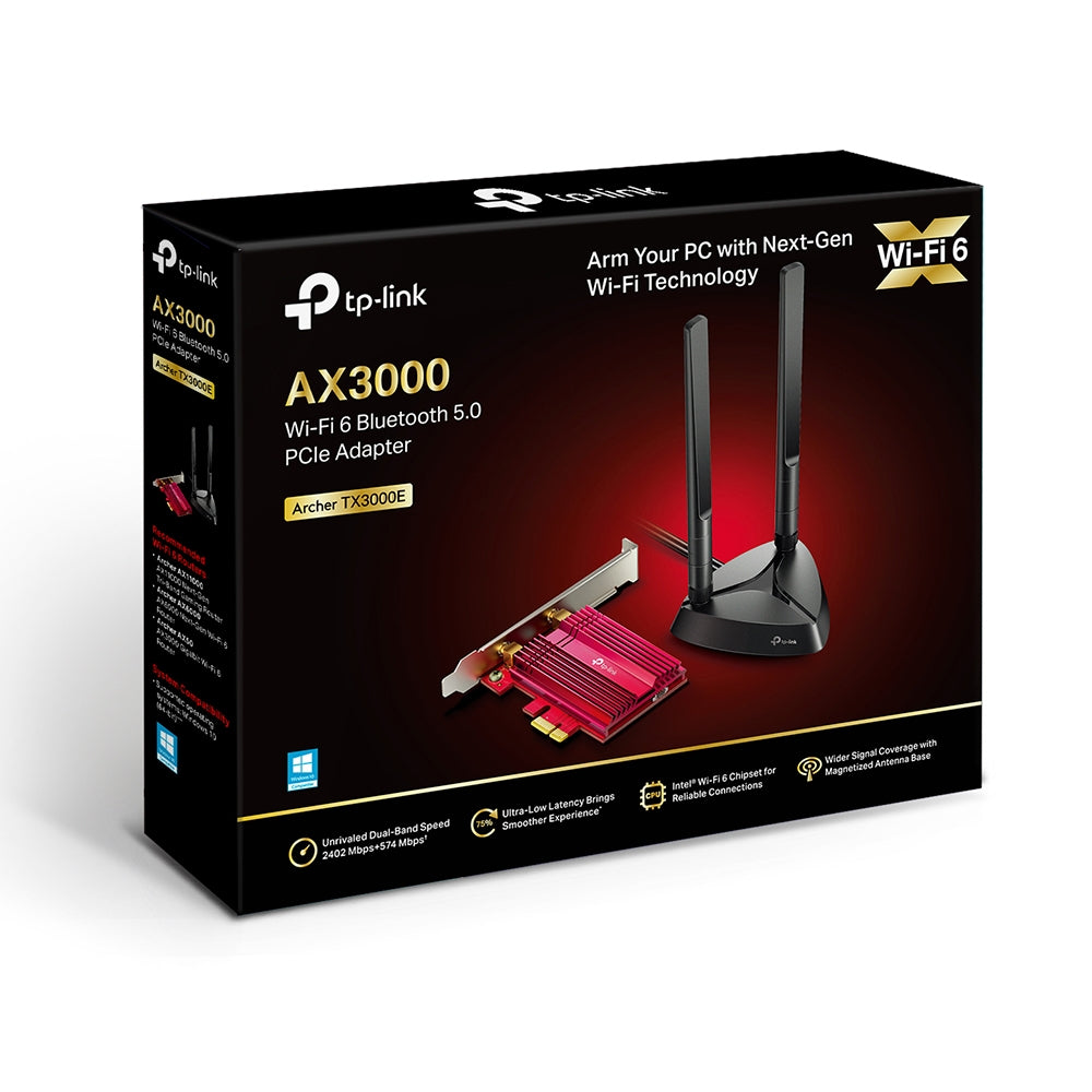 Tp-link Adaptador Wifi 6 Ax3000 Tarjeta Pcie Archer Tx3000e