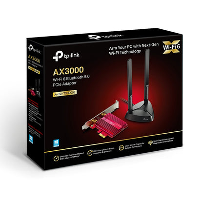 Tp-link Adaptador Wifi 6 Ax3000 Tarjeta Pcie Archer Tx3000e