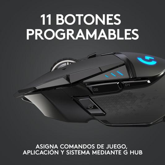 Mouse Gamer Inalámbrico Recargable Logitech G Ightspeed G502
