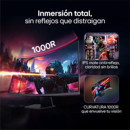 Monitor Gamer UltraGear LG 32” 32GS60QC-B QHD 180Hz 1ms