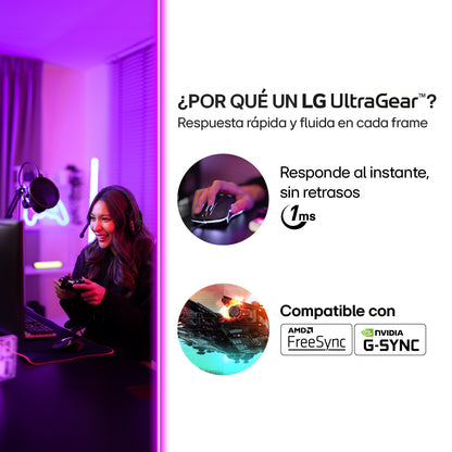 Monitor Gamer LG 24GS65F 24 FHD IPS 180Hz 1ms UltraGear