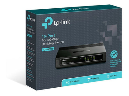 Switch Escritorio Tp-link Tl-sf1016d 16 Puertos 10/100mbps