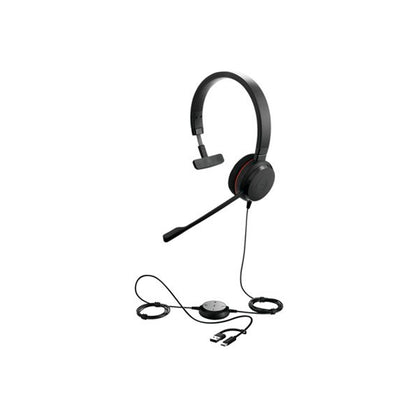 Diadema Jabra EVOLVE 20 Estéreo USB-C/A Monoaural - Negro