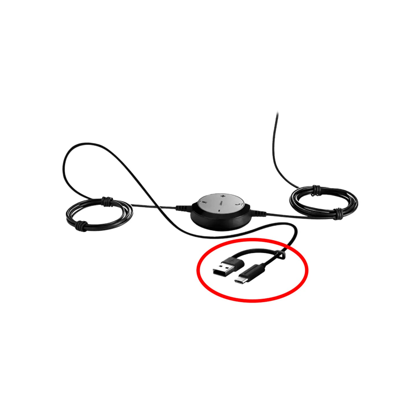 Diadema Jabra Evolve 20 Estéreo USB-C/A - Negro
