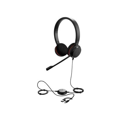 Diadema Jabra Evolve 20 Estéreo USB-C/A - Negro