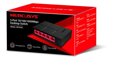 Mercusys Ms105g Switch De Escritorio 5 Puertos Gigabit