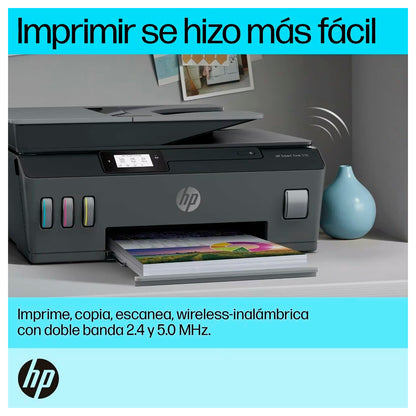 Impresora Multifuncional HP Smart Tank 530 + Resma de Papel