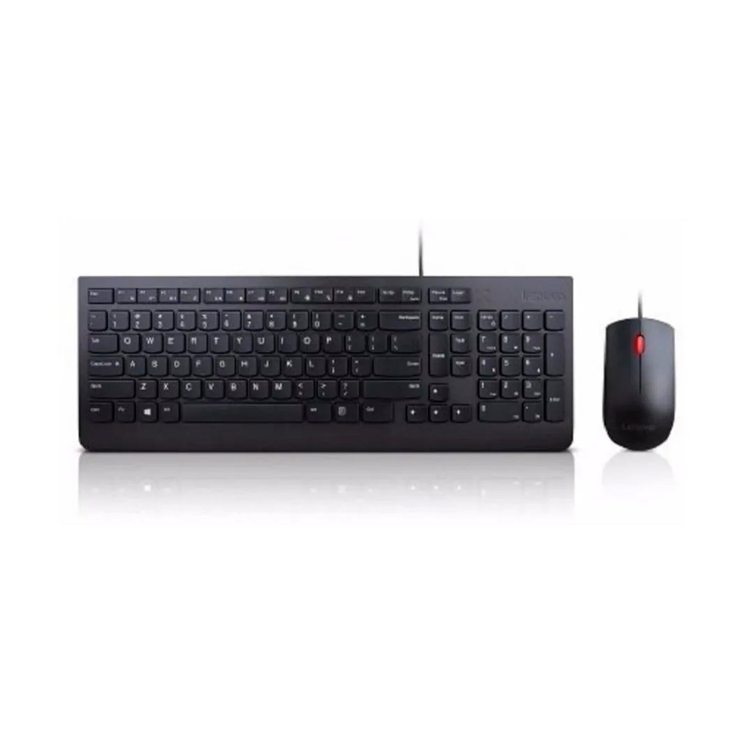 Combo Teclado y Mouse Lenovo Alámbrico - Negro