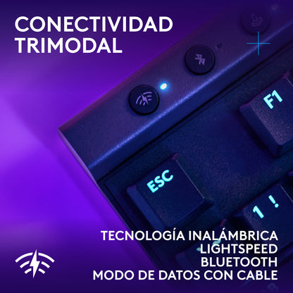 Teclado Inalámbrico Logitech G G515 Gamer LIGHTSPEED RGB TKL