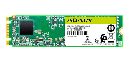 Disco De Estado Solido Ssd 480gb M2 Adata Su650 3d