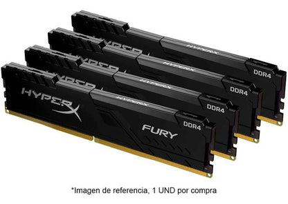 Memoria Ram Gamer 16gb Ddr4 2666 Hyperx Fury Black Pc Torre