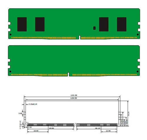 Memoria Ram 16gb Para Pc Torre Ddr4 2400 Kingston Escritorio