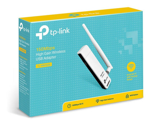 Adaptador De Red Rompemuros Wifi Usb Tl-wn722n Tp-link