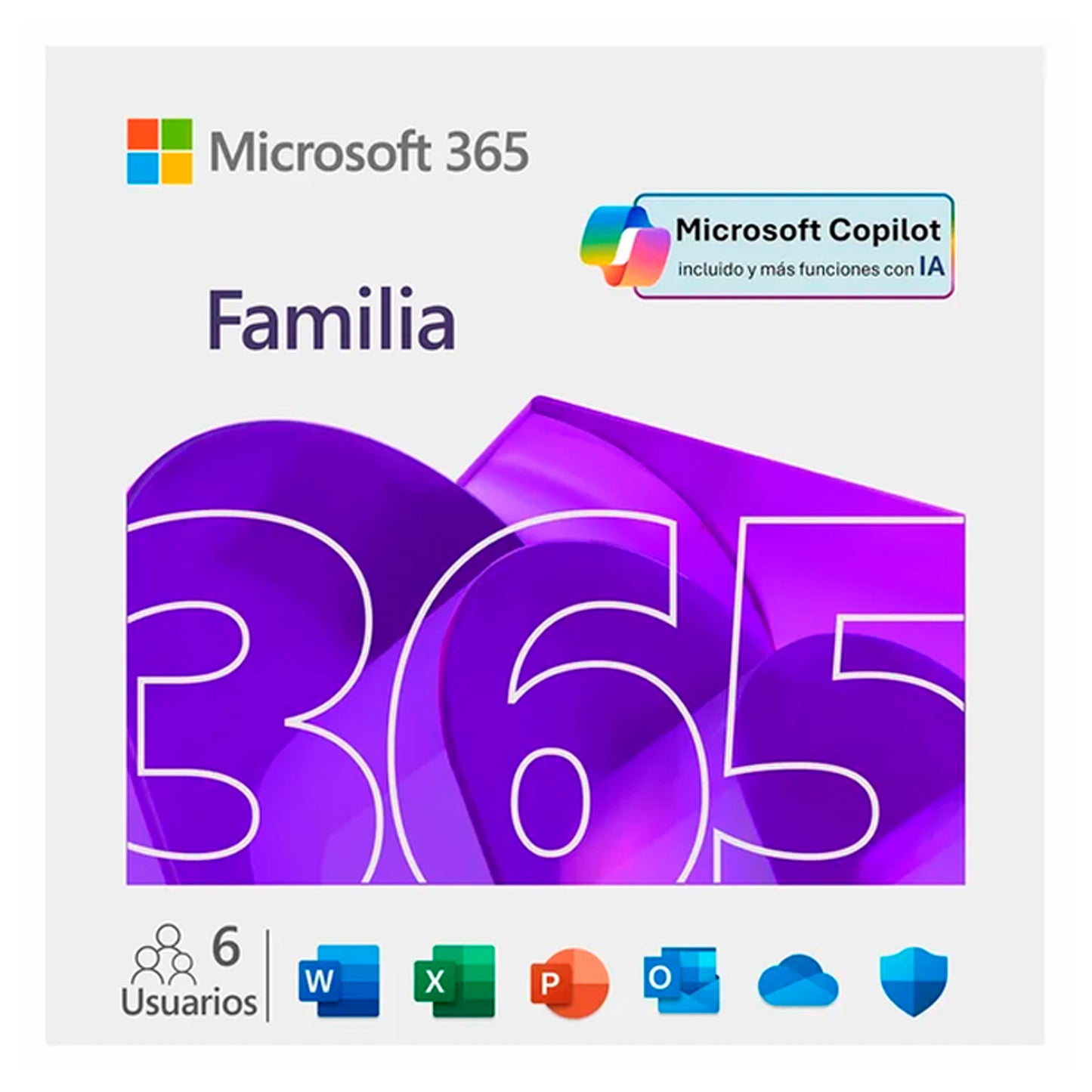 Microsoft Office 365 Familia 6 Usuarios Onedrive Word Excel