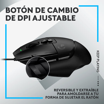 Mouse Gaming Logitech G502 X LIGHTFORCE HERO 25K Negro