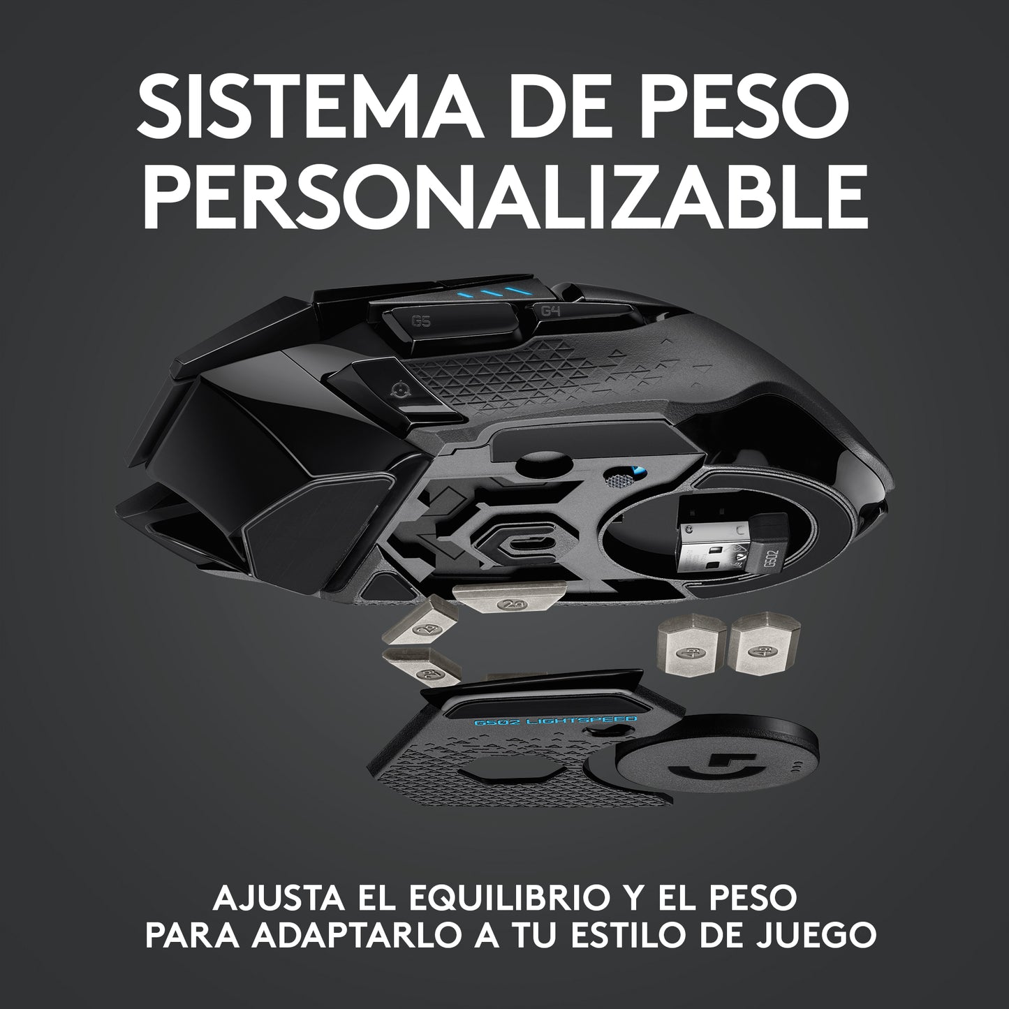 Mouse Gamer Inalámbrico Recargable Logitech G Ightspeed G502