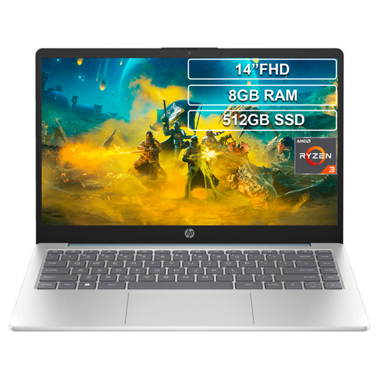 Portátil HP 14-em0005la Ryzen 3 7320U 8GB 512GB FHD 14
