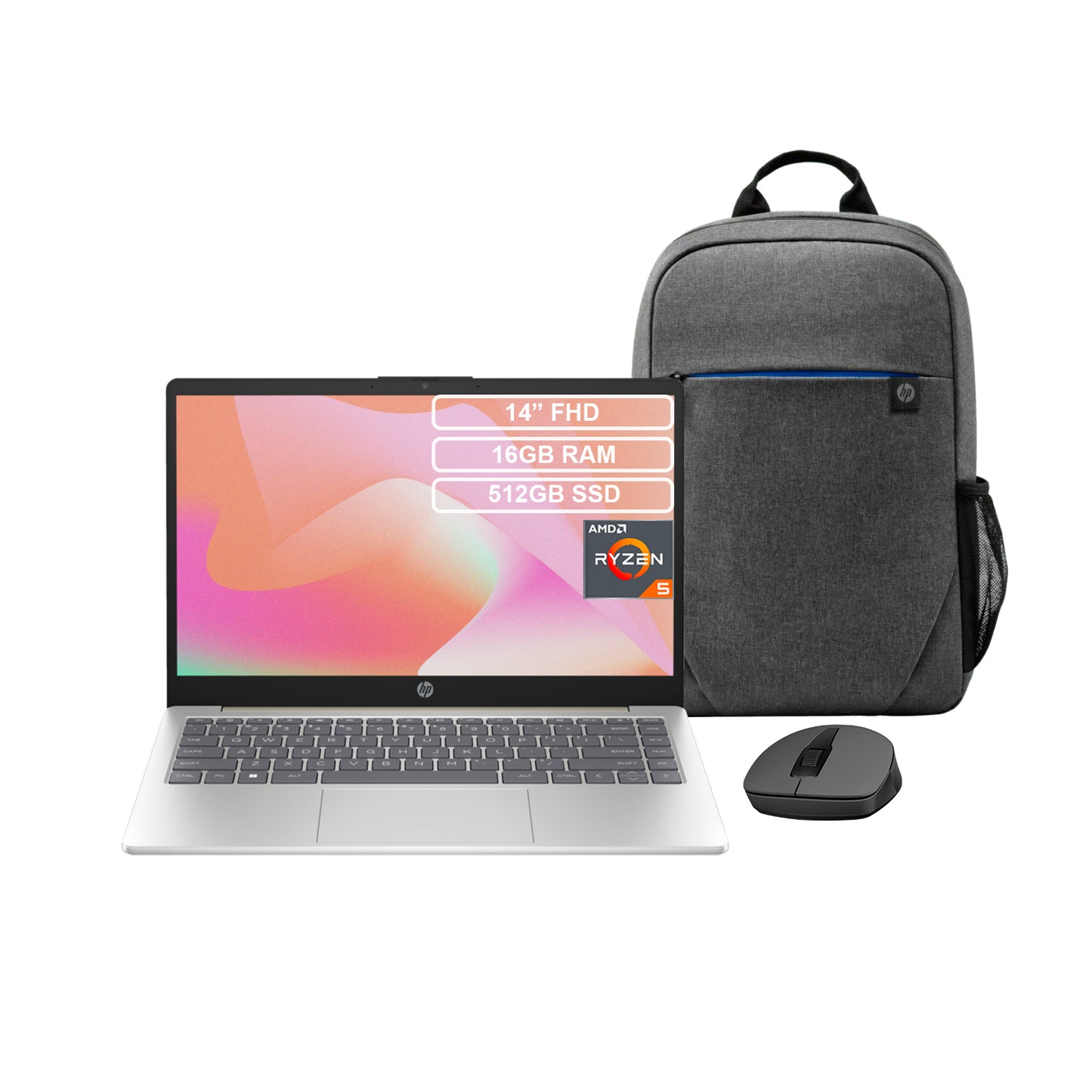 Portatil Hp 14 Em0009la Ryzen 5 7520u 16gb 512gb Fhd