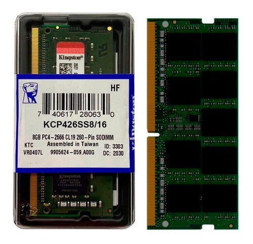 Memoria Ram 16gb Ddr4 2666 Mhz Kingston Para Portatil O Aio