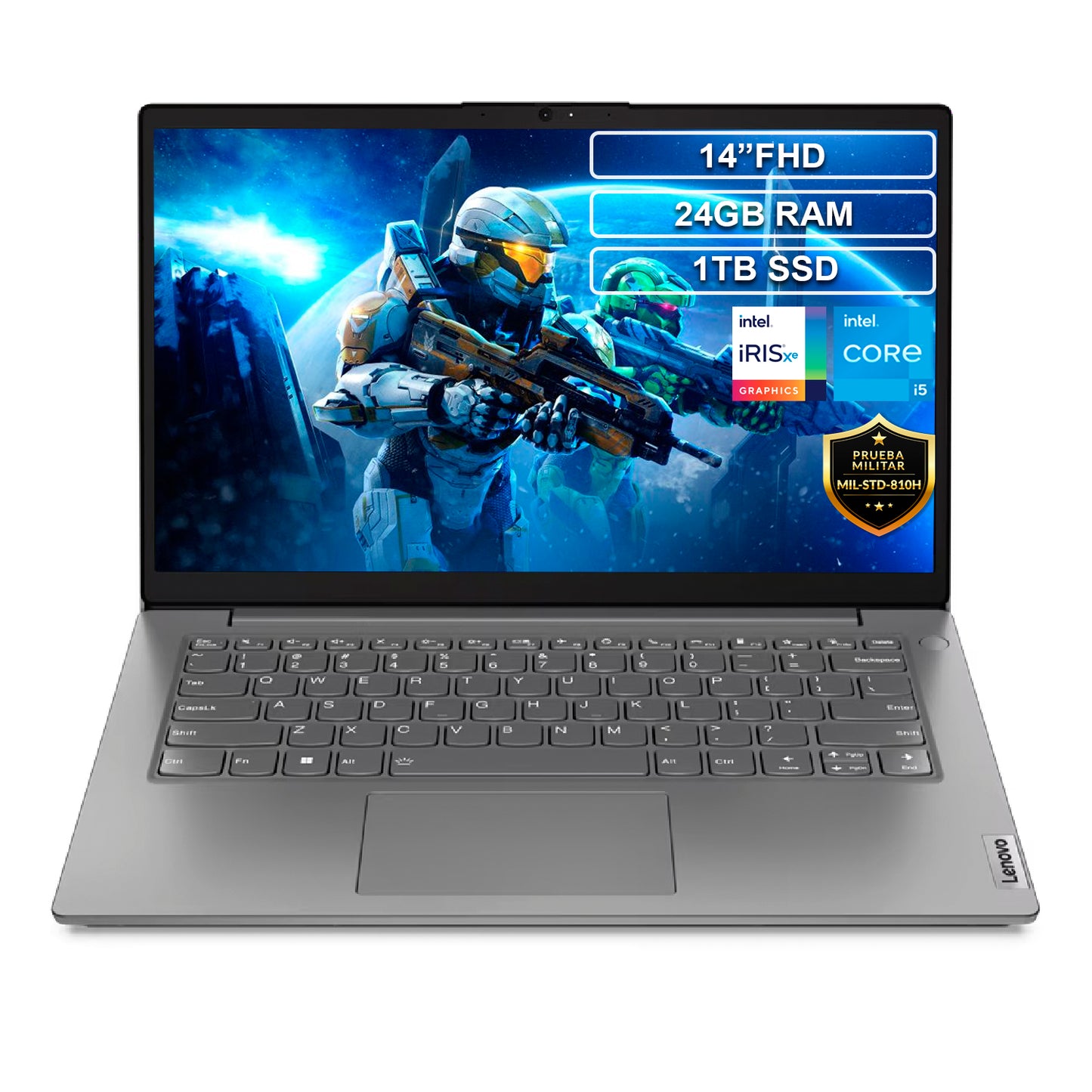 Portátil Lenovo V14 G3 Core i5 1235U 24GB 1TB FHD 14 Iris Xe