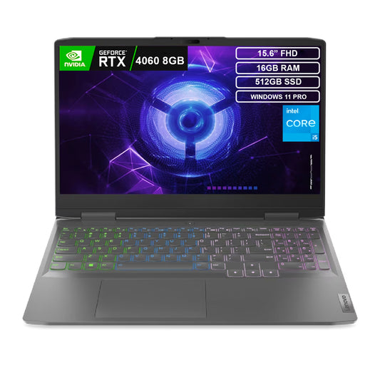 Portátil Gamer LENOVO LOQ Ci5 12450H 16gb 512GB RTX4060 Win