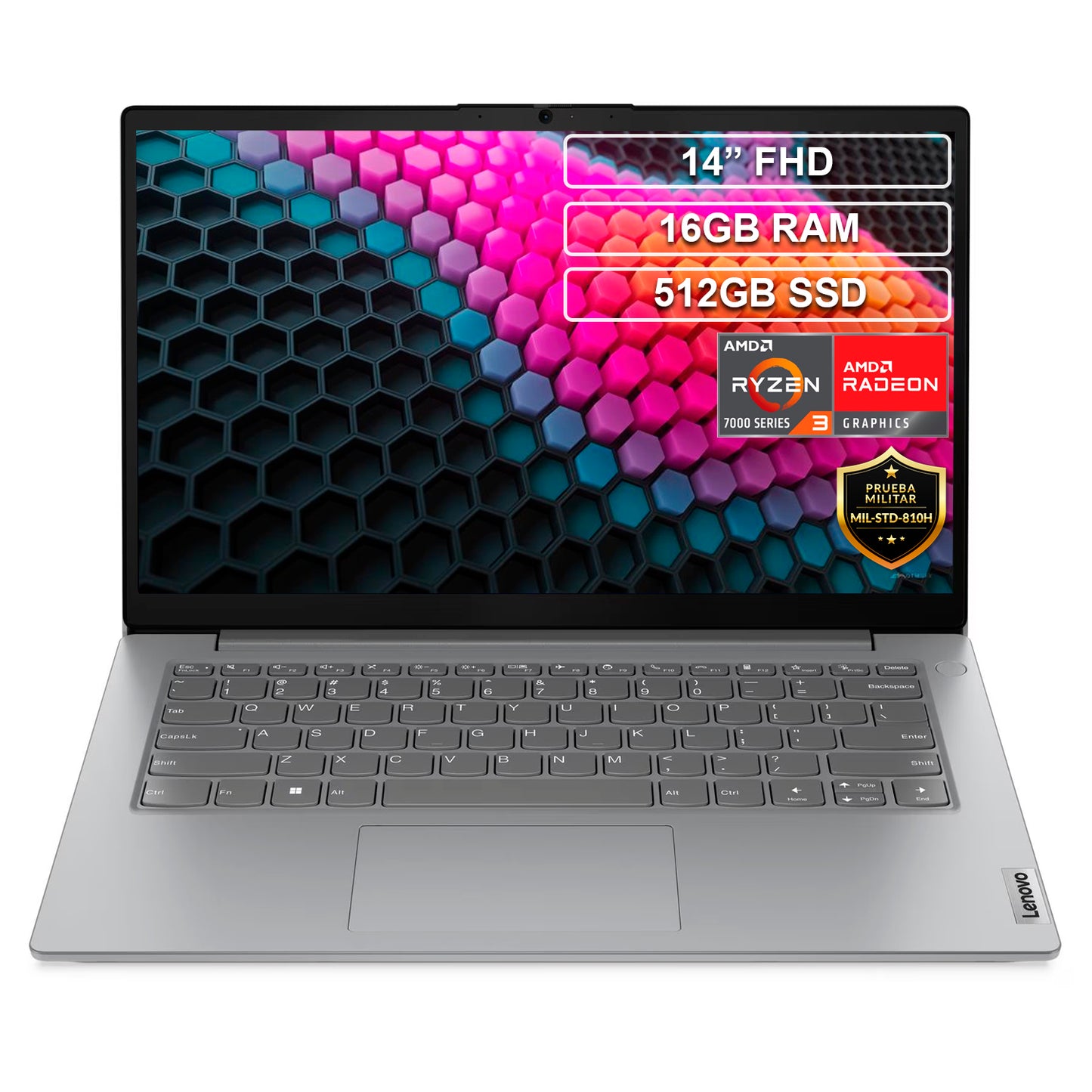 Portátil Lenovo V14 Ryzen 3 7320U 16GB 512GB FHD 14