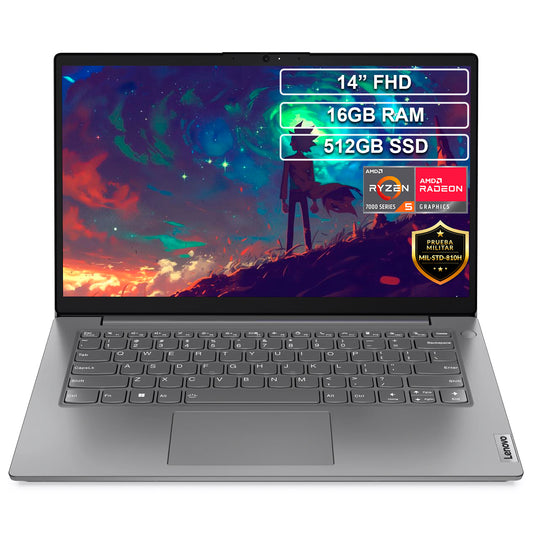 Portatil Lenovo V14 G4 Ryzen 5 7520U 16GB 512GB FHD 14